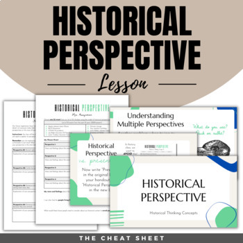Preview of Historical Perspective Lesson - Teaching Historical Thinking - Digital & Print!