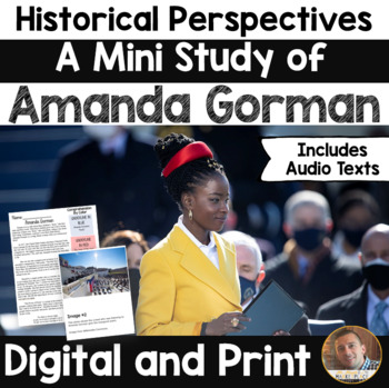Preview of Historical Perspectives - Amanda Gorman - Print/Digital for Grades 3-6