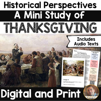 Preview of Historical Perspectives - Thanksgiving Traditions Pack Print/Digital Grades 3-6