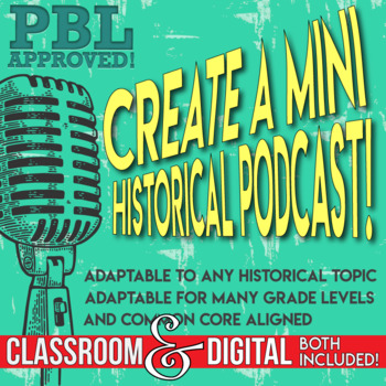 Preview of Historical Podcast Students Create a History Based Mini Podcast