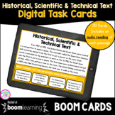 Historical, Scientific & Technical Text Boom Cards 4th & 5th - Digital Task Card