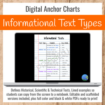 Preview of Historical, Scientific & Technical Texts Anchor Chart