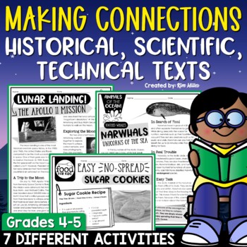 Preview of Historical Scientific Technical Texts Nonfiction Reading Passages RI.4.3 RI.5.3