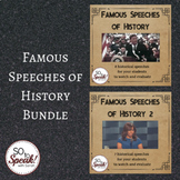 Famous Speeches of History Lesson BUNDLE