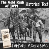 Historical Text Trifold: The Gold Rush of 1849