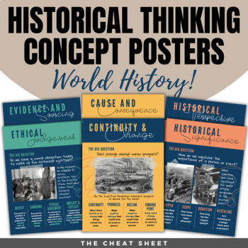 Preview of Historical Thinking Concepts Posters - World History Version!