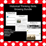 Historical Thinking Skills - Back to School and Seasonal -
