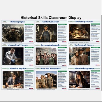 Preview of Historical Thinking Skills History Poster Set