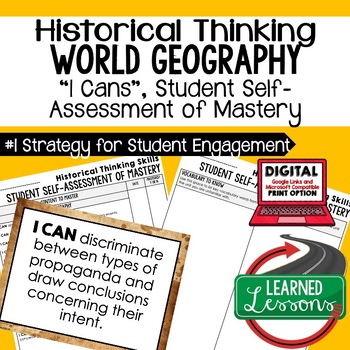 Preview of Historical Thinking Skills I Cans, Historical Thinking Posters