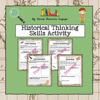 Preview of Historical Thinking Skills Lesson Plan and Activity