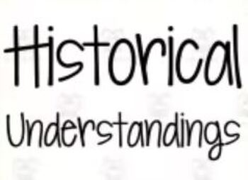 Preview of Historical Understanding (Georgia Studies) - SS8H12.a Easel Assessment