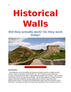 Preview of Historical Walls Did they actually work? Do they work today