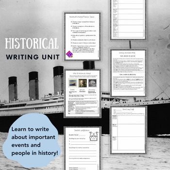 Preview of Historical Writing Intermediate Unit