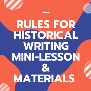 Preview of Historical Writing Unit: Slides & Materials