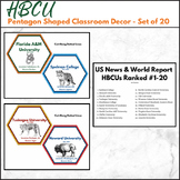 HBCU Hexagon Shaped Classroom Decorative Set - Set of 20 J