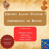 History Alive Chapter 1-Assessment or Review Google Doc w/