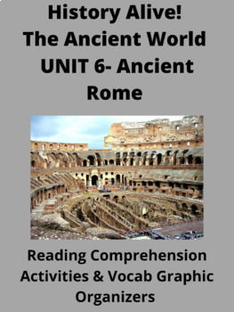 Preview of History Alive-The Ancient World Unit 6 Reading Comp AND Vocab Graphic Organizers