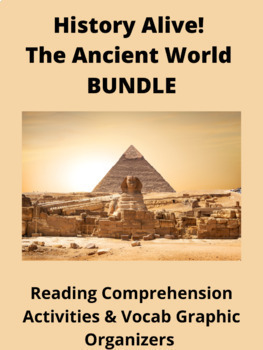 Preview of History Alive-The Ancient World! BUNDLE Reading Comp & Vocab Terms ENTIRE YEAR!!