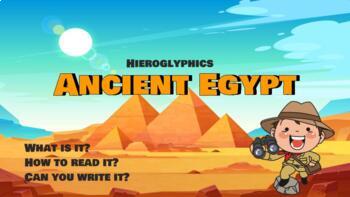Preview of History: Ancient Egypt - Hieroglyphics (for Google slides)