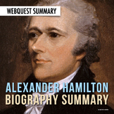 Alexander Hamilton: History, Biography, WebQuest Activity 
