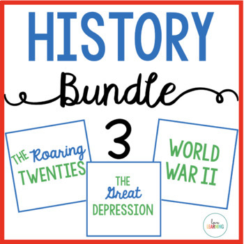 Preview of History Bundle 3 - 1920s, Great Depression, and World War 2