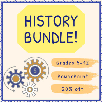 Preview of HISTORY Bundle | PowerPoint | Modern & World History | Middle & High | 20%OFF