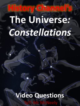Preview of History Channel's The Universe: Constellations Video Questions Worksheet