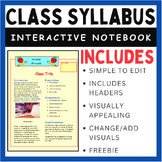 Class Syllabus - Can be adapted to any subject!