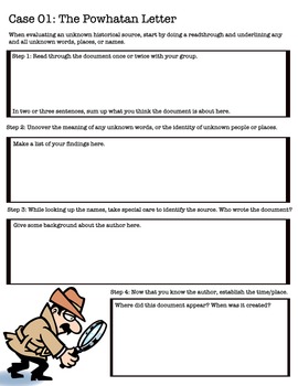Preview of History Detectives #1 - Primary Source Analysis Skillbuilder