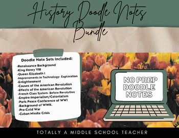 Preview of History Doodle Notes Bundle!