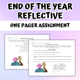 History End of Year Reflective One-Pager Assignment