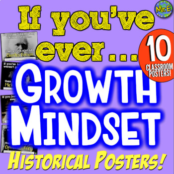 Preview of History Growth Mindset Posters | 10 History Growth Mindset Posters