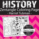 History: Harriet Tubman Zen Coloring Page Slavery, Freedom