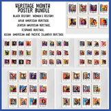 History Heritage Month Poster Bulletin Board Sets | Black,