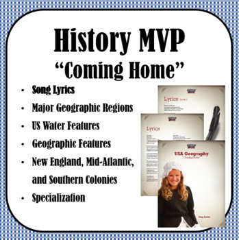 Preview of Lyrics - History MVP: Coming Home (US Geography)