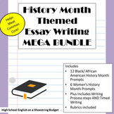 History Month Themed Essay Writing Mega Bundle, Rubrics & 