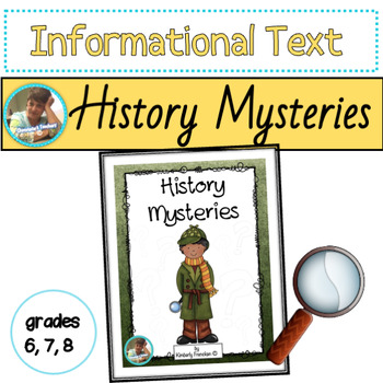 Preview of History Mysteries: Nonfiction Reading Comprehension and Finding Evidence