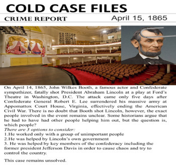 Preview of History Mystery - Assassination of Lincoln 