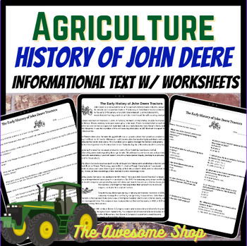 History Of John Deere Tractors Passage & Packet for Agriculture or Ag ...