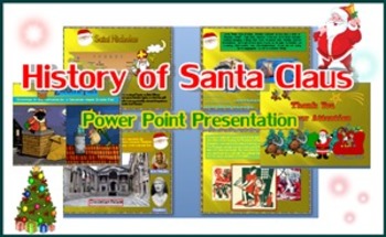 Preview of History Of Santa Claus  Power Point Presentation
