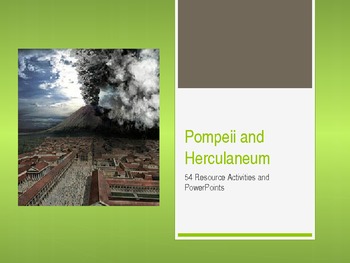 Preview of History: Pompeii and Herculaneum Collection of 54 Resources