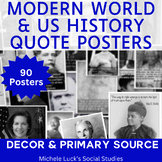 History Quote Poster Bundle - Social Studies Classroom Decor