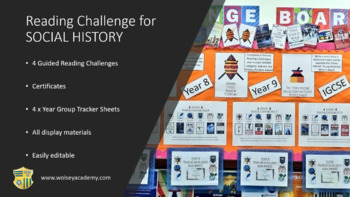 Preview of History Reading Challenge - Social History - 4 Extracts & Resources