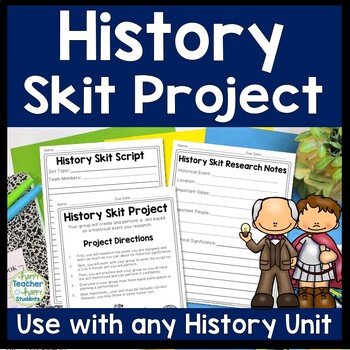 Preview of History Research Project | Write & Perform a History Skit | Perfect for Any Unit