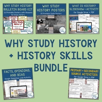 Preview of History Skills Bundle | Why Study History and Social Studies
