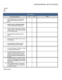 History/Social Studies Lesson Feedback Sheet