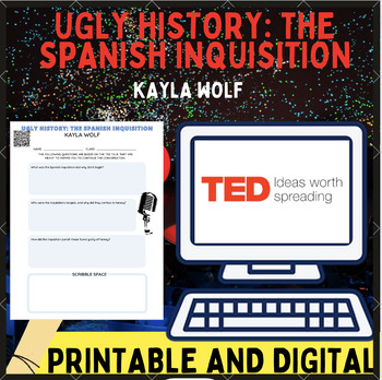 Preview of History TED Talk, "Ugly History: The Spanish Inquisition" Worksheet /Activity