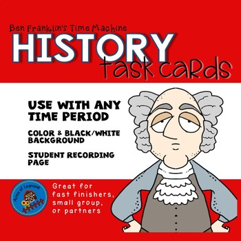 Preview of Social Studies Task Cards For Any Time Period