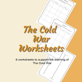 Preview of History The Cold War Worksheets
