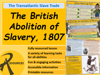 Preview of History: The Slave Trade - Reasons for Britain's abolition of slavery in 1807